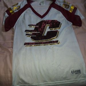 Pink bling CMU shirt